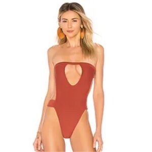 Indah Rust One Piece Swimsuit